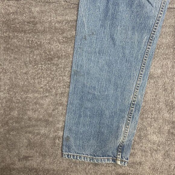 Vintage FUBU Jeans Sports Embroidered Logo Baggy Carpenter Loose Mens 28x31 - Picture 12 of 13